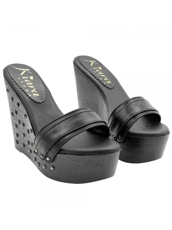 Kiara Shoes ZEPPA CON BORCHIE Nero Hot