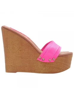 Kiara Shoes ZEPPA CON TACCO 13 CM Fuxia New