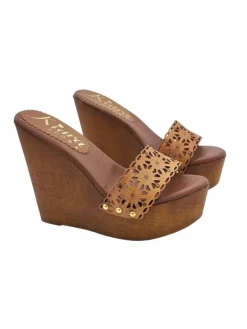 Kiara Shoes ZEPPA CON FASCIA... Marrone Outlet