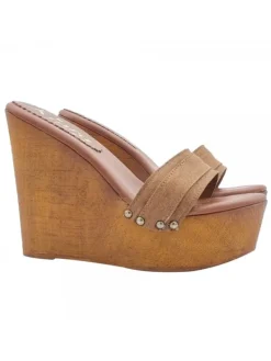 Kiara Shoes ZEPPA CON TACCO 13 Marrone Sale