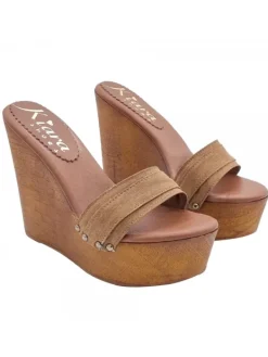 Kiara Shoes ZEPPA CON TACCO 13 Marrone Sale