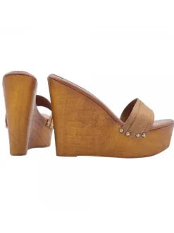 Kiara Shoes ZEPPA CON TACCO 13 Marrone Sale