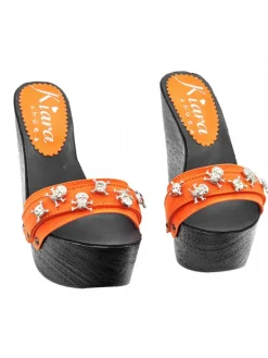 Kiara Shoes ZEPPE HALLOWEEN NERE CON... Arancione Discount