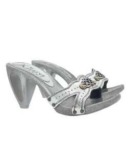 Kiara Shoes ZOCCOLETTI ARGENTATI CON... Online