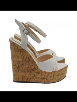 Kiara Shoes ZOCCOLI A ZEPPA BIANCHI IN... BIANCO