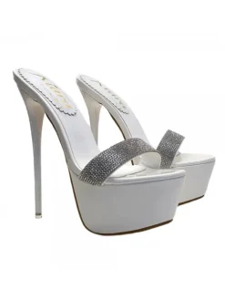 Kiara Shoes ZOCCOLI ALTISSIMI IN... BIANCO Sale