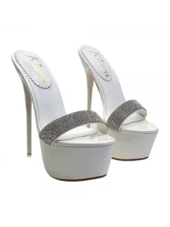 Kiara Shoes ZOCCOLI ALTISSIMI IN... BIANCO Sale