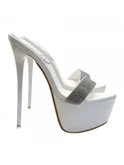 Kiara Shoes ZOCCOLI ALTISSIMI IN... BIANCO Sale