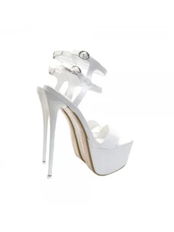 Kiara Shoes ZOCCOLI ALTISSIMI IN... BIANCO Discount