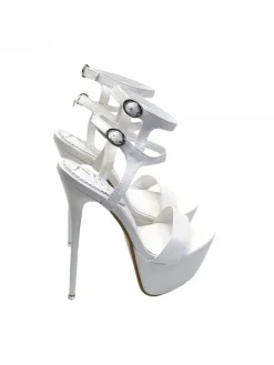 Kiara Shoes ZOCCOLI ALTISSIMI IN... BIANCO Discount