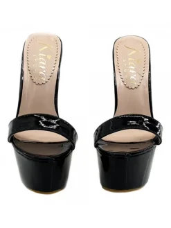 Kiara Shoes ZOCCOLI ALTISSIMI TACCO 17... Nero Online
