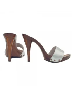 Kiara Shoes ZOCCOLI IN PELLE... Argento Best