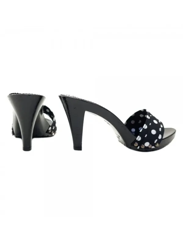 Kiara Shoes ZOCCOLI ARTIGIANALI NERI A... Nero Discount