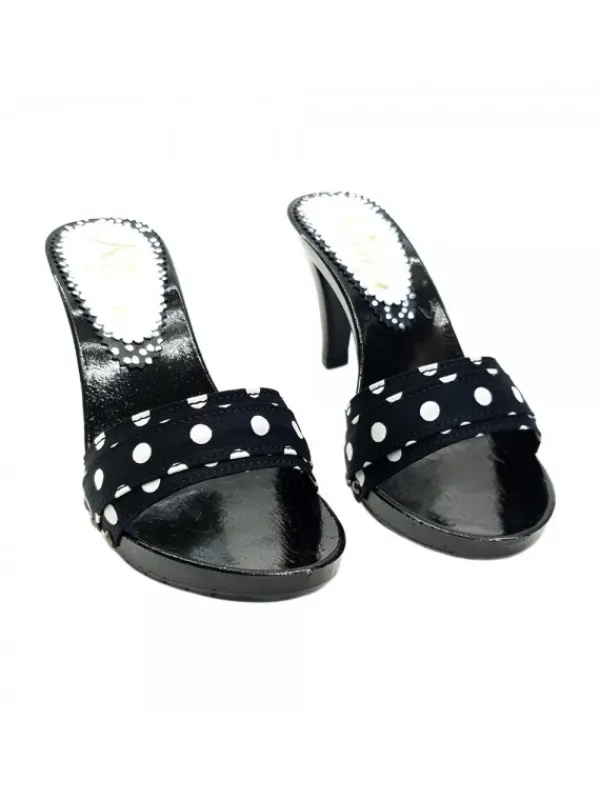 Kiara Shoes ZOCCOLI ARTIGIANALI NERI A... Nero Discount