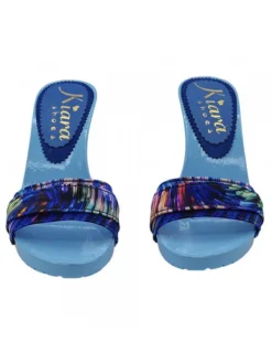 Kiara Shoes Zoccoli azzurri con tacco 9... Clearance