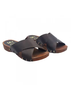 Kiara Shoes ZOCCOLI BASSI CON FASCE... Marrone New