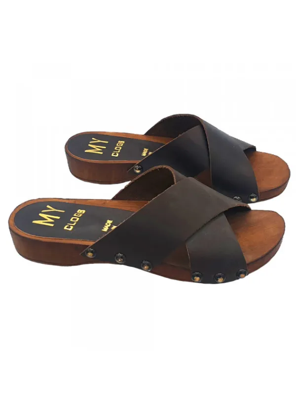 Kiara Shoes ZOCCOLI BASSI CON FASCE... Marrone New