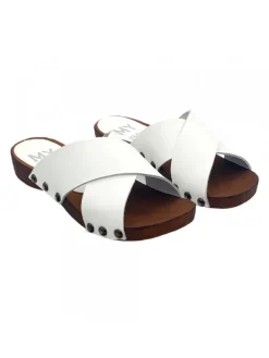 Kiara Shoes ZOCCOLI BIANCHI CON FASCE... BIANCO Outlet