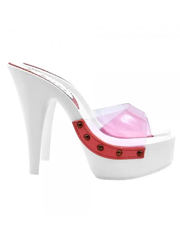 Kiara Shoes ZOCCOLI BIANCHI CON FASCIA... Rosa Outlet
