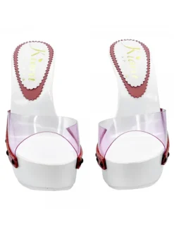 Kiara Shoes ZOCCOLI BIANCHI CON FASCIA... Rosa Outlet