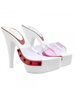 Kiara Shoes ZOCCOLI BIANCHI CON FASCIA... Rosa Outlet