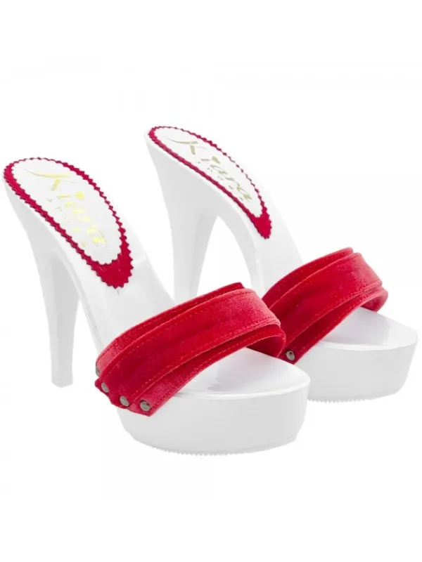 Kiara Shoes ZOCCOLI BIANCHI CON FASCIA... Clearance