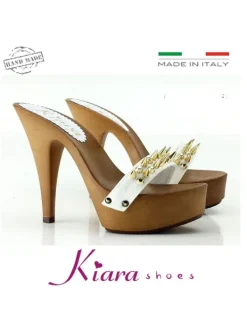 Kiara Shoes ZOCCOLI   CON PUNTE BIANCO Best