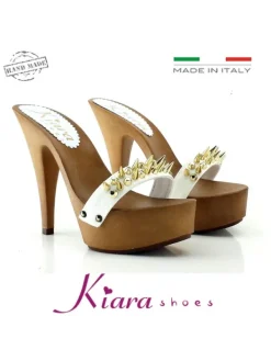 Kiara Shoes ZOCCOLI   CON PUNTE BIANCO Best