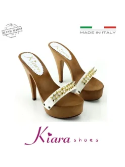 Kiara Shoes ZOCCOLI   CON PUNTE BIANCO Best