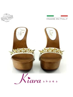 Kiara Shoes ZOCCOLI   CON PUNTE BIANCO Best