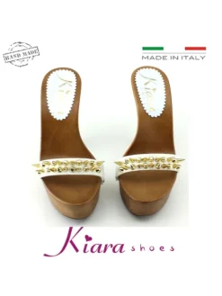 Kiara Shoes ZOCCOLI   CON PUNTE BIANCO Best