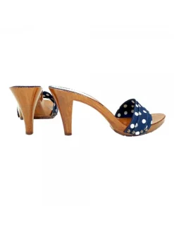 Kiara Shoes ZOCCOLI BLU A POIS TACCO 9 Online