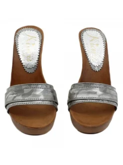 Kiara Shoes ZOCCOLI CAMOUFLAGE ... Argento Clearance
