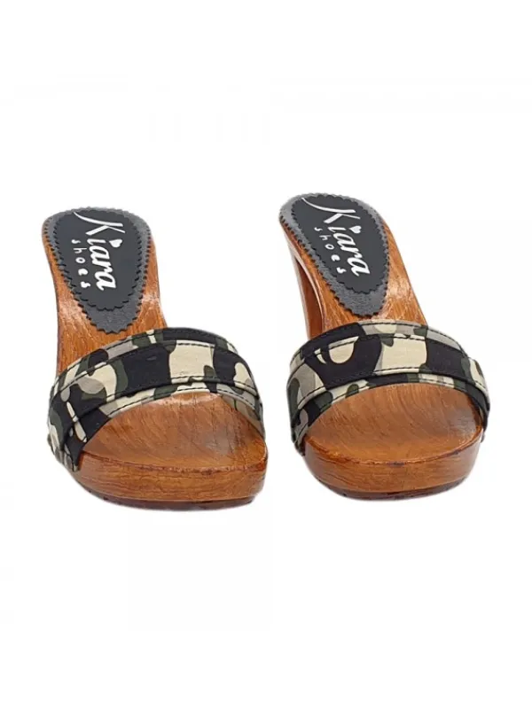 Kiara Shoes ZOCCOLI CAMOUFLAGE COMODI... Best