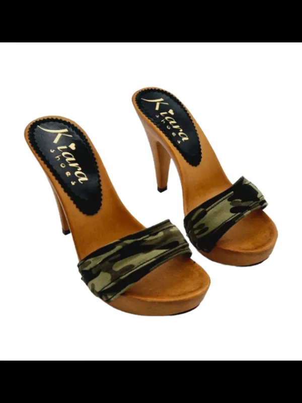 Kiara Shoes ZOCCOLI CAMOUFLAGE-Tacco 11 cm Discount