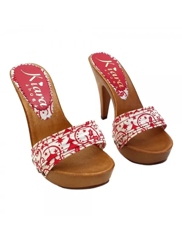 Kiara Shoes ZOCCOLI CHRISTMAS EDITION... Rosso Outlet