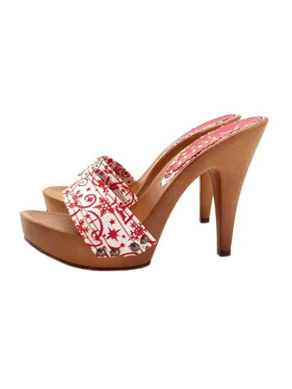 Kiara Shoes ZOCCOLI CHRISTMAS EDITION... Rosso Outlet