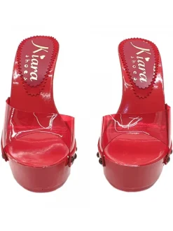 Kiara Shoes ZOCCOLI CINDERELLA ROSSI Rosso Hot