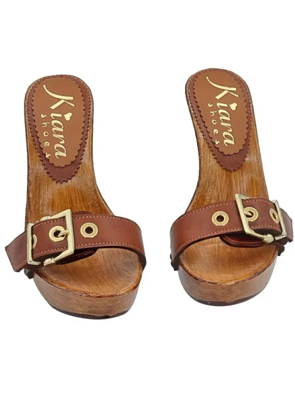 Kiara Shoes ZOCCOLI COLOR CON... Cuoio New