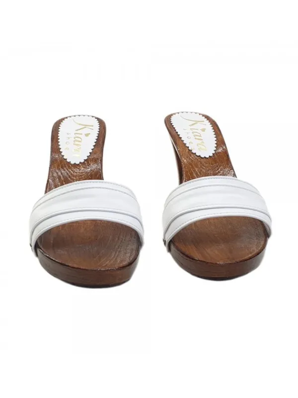 Kiara Shoes ZOCCOLI COMODI BIANCHI IN... BIANCO Discount