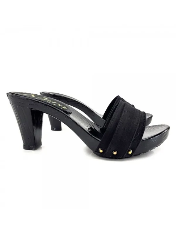 Kiara Shoes ZOCCOLI COMODI NERI Nero Outlet