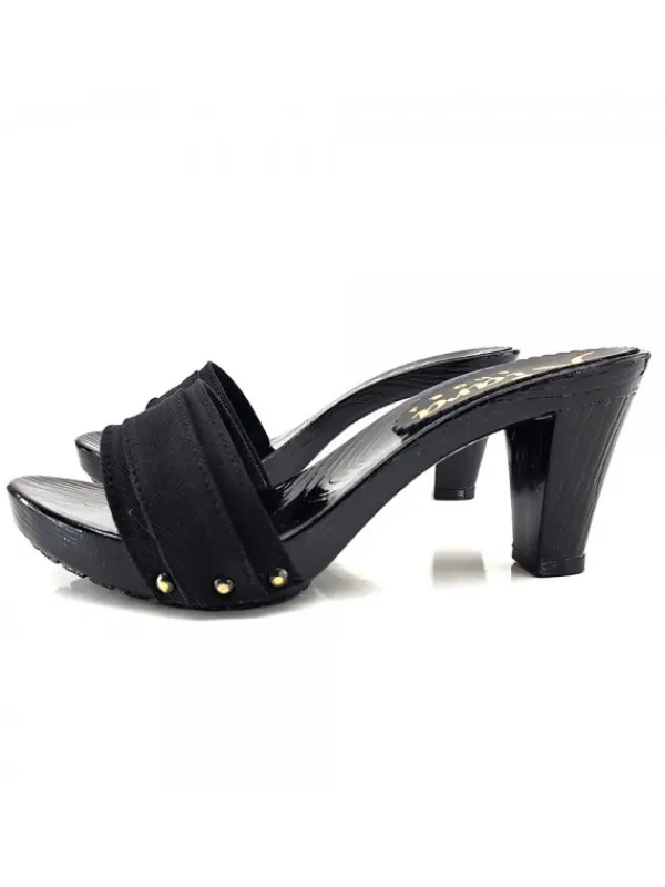 Kiara Shoes ZOCCOLI COMODI NERI Nero Outlet