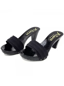 Kiara Shoes ZOCCOLI COMODI NERI Nero Outlet