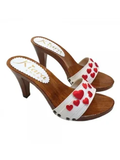 Kiara Shoes ZOCCOLI CON CUORI LIMITED... BIANCO Sale