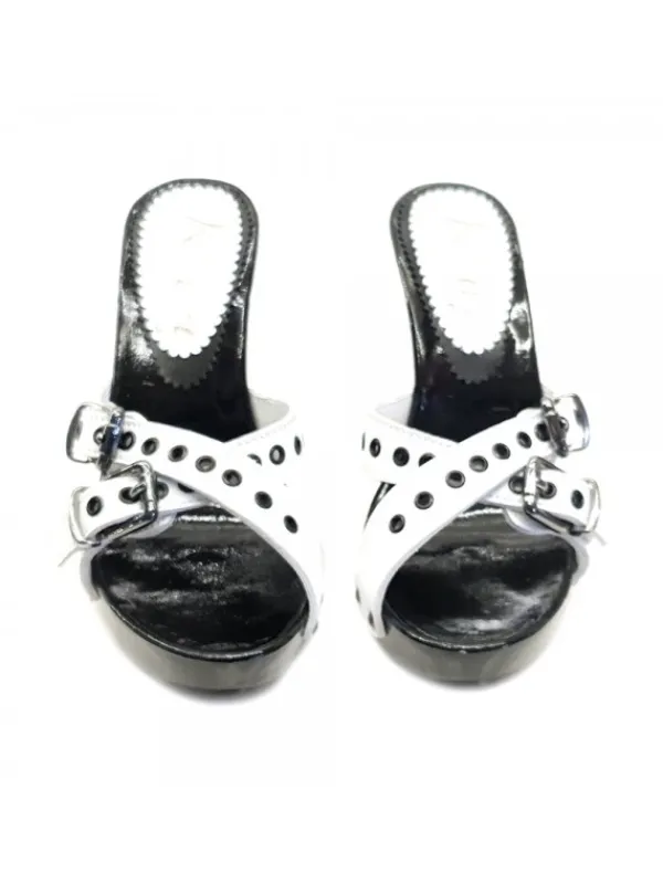 Kiara Shoes ZOCCOLI CON FASCE BIANCHE... BIANCO New