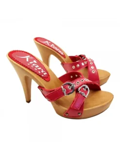 Kiara Shoes ZOCCOLI CON FASCE ROSSE E... Rosso