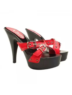 Kiara Shoes ZOCCOLI CON FASCE ROSSE IN... Rosso Online