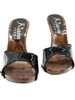 Kiara Shoes ZOCCOLI CON FASCIA IN... Nero New