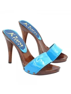 Kiara Shoes ZOCCOLI CON FASCIA IN... Turchese