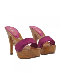 Kiara Shoes ZOCCOLI CON FASCIA IN RASO... VIOLA Online